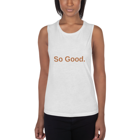 So Good — Sunset Tank (White)
